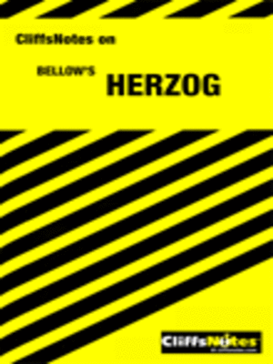 cover image of CliffsNotes on Bellow's Herzog